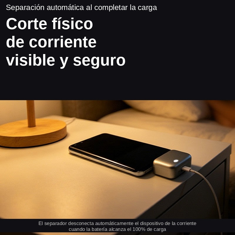 Voltia™ — Adaptador de Carga Inteligente con Corte Automático al 100%