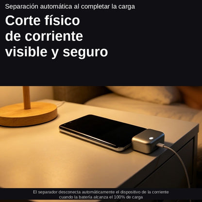 Voltia™ — Adaptador de Carga Inteligente con Corte Automático al 100%